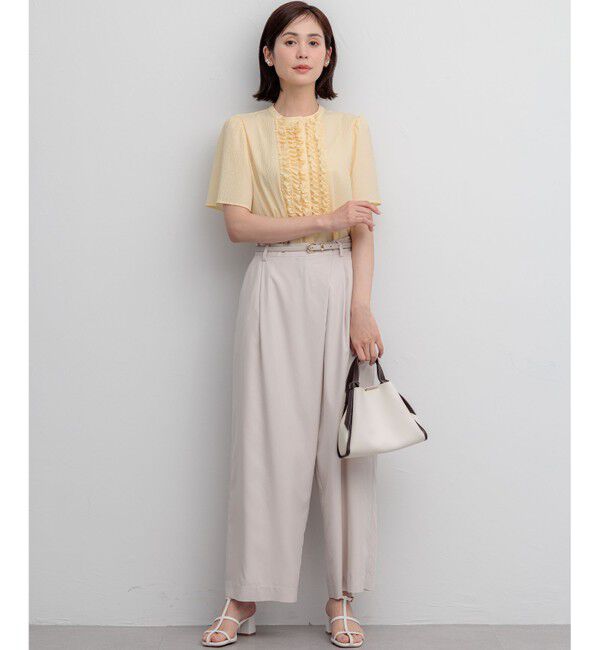 組曲「【WEB限定】サッカーギンガムチェック フロントフリルブラウス」|シャツ・ブラウス|