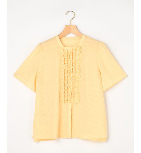 組曲「【WEB限定】サッカーギンガムチェック フロントフリルブラウス」|シャツ・ブラウス|