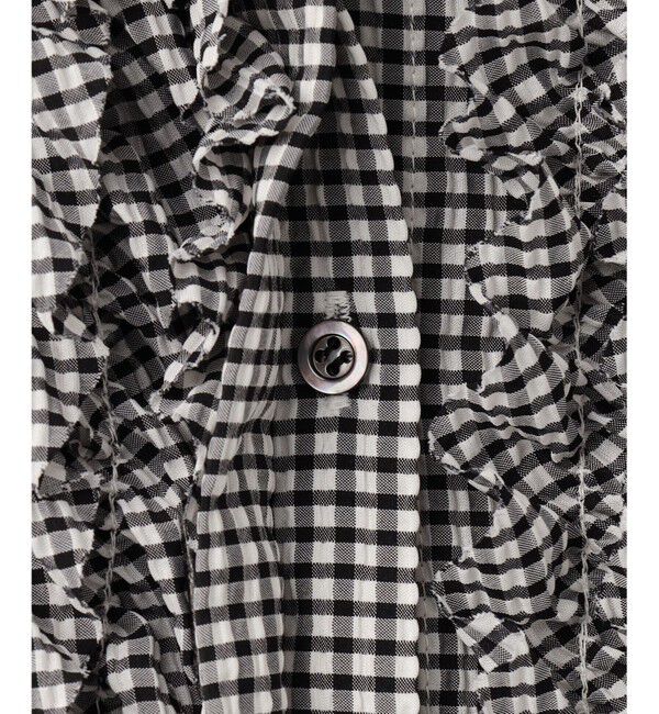 組曲「【WEB限定】サッカーギンガムチェック フロントフリルブラウス」|シャツ・ブラウス|