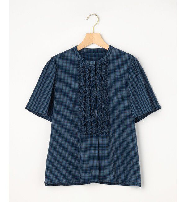 組曲「【WEB限定】サッカーギンガムチェック フロントフリルブラウス」|シャツ・ブラウス|