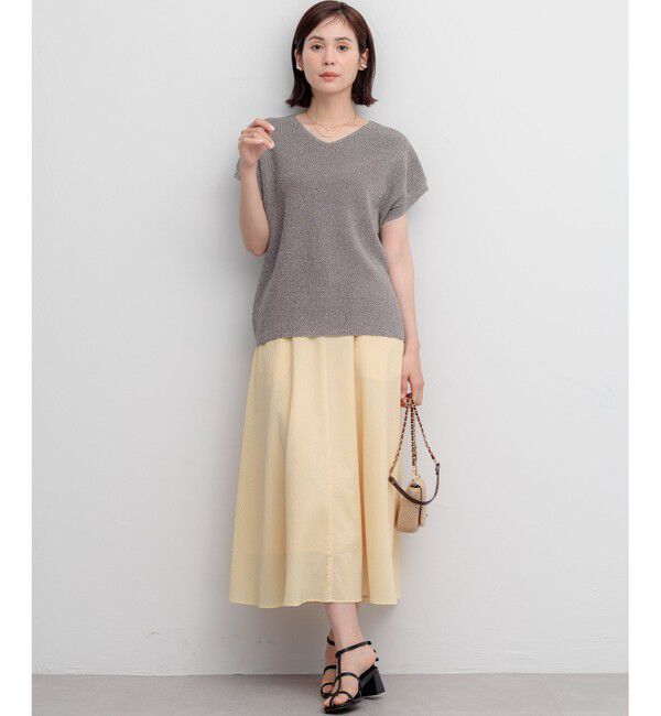 組曲「サッカーギンガムチェック フレアスカート」|スカート|