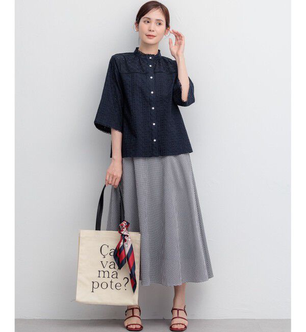 組曲「サッカーギンガムチェック フレアスカート」|スカート|