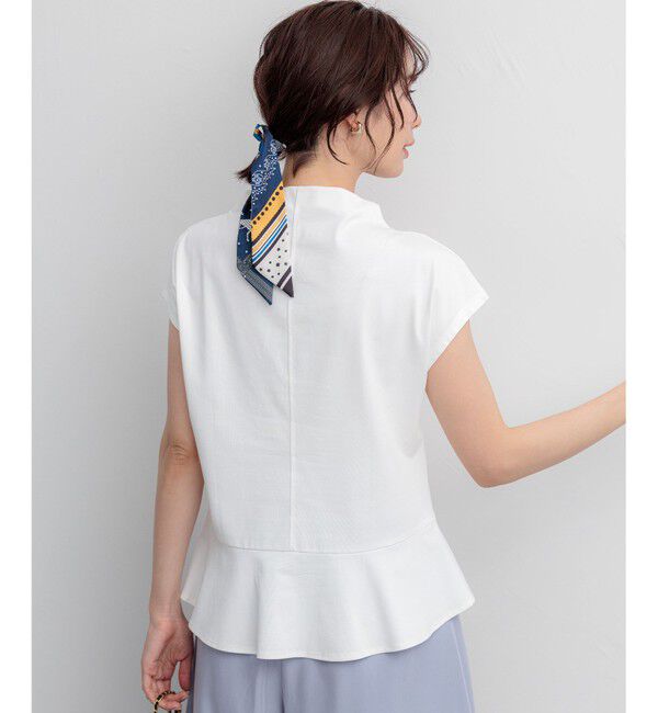 組曲「【WEB限定】プレーティング天竺  ペプラムカットソー」|Tシャツ・カットソー|