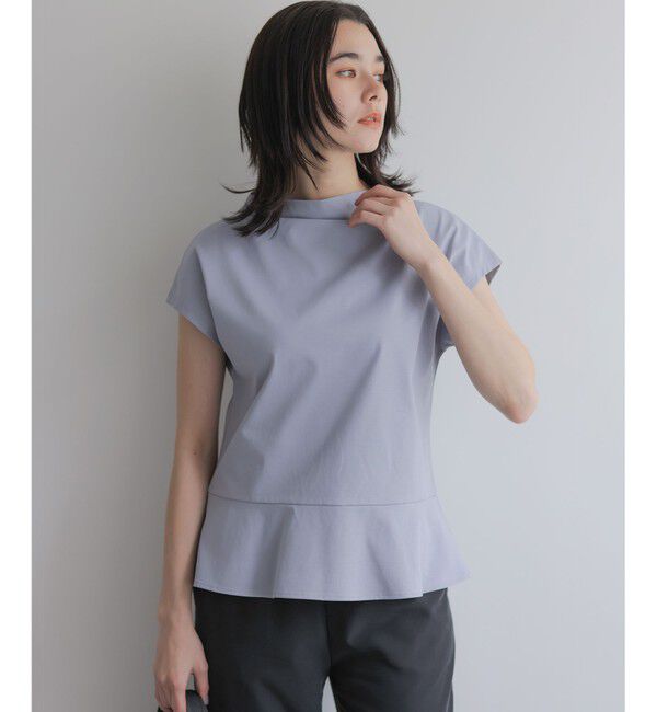 組曲「【WEB限定】プレーティング天竺  ペプラムカットソー」|Tシャツ・カットソー|