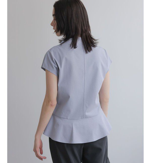 組曲「【WEB限定】プレーティング天竺  ペプラムカットソー」|Tシャツ・カットソー|