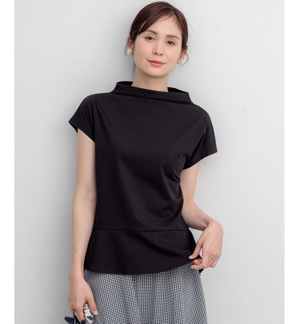 組曲「【WEB限定】プレーティング天竺  ペプラムカットソー」|Tシャツ・カットソー|