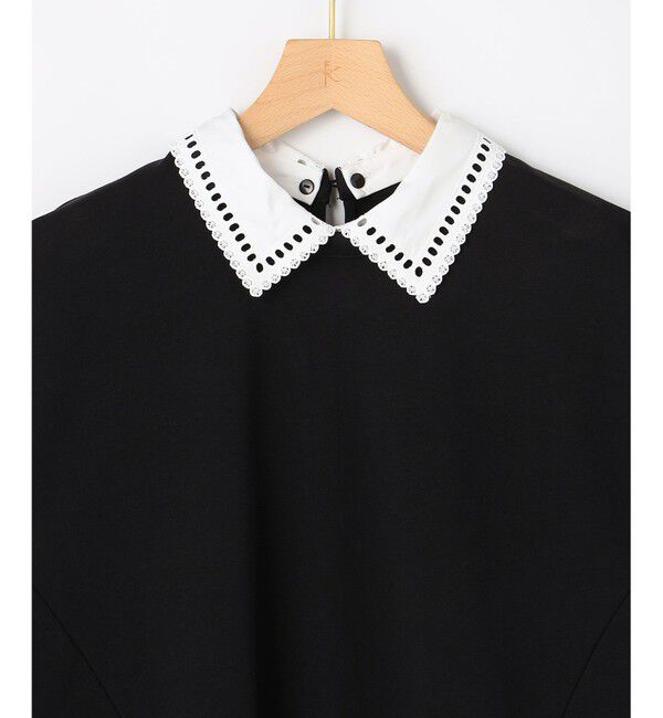 組曲「フレンチテリー 刺繍襟 ペプラムカットソー」|Tシャツ・カットソー|