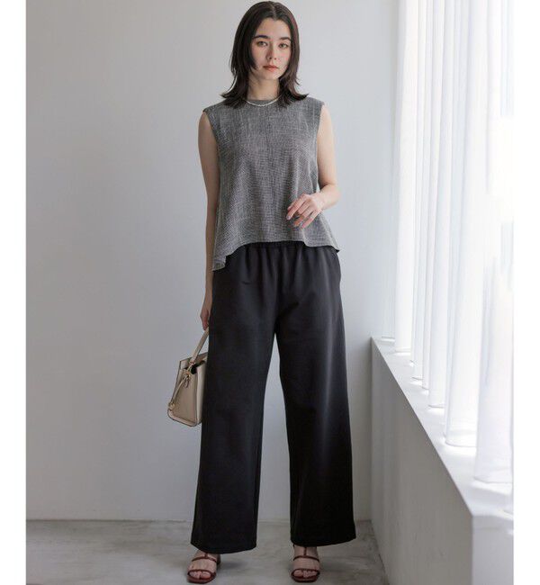 組曲「【WEB限定】フレンチテリー ワイドパンツ」|その他|ブラック系