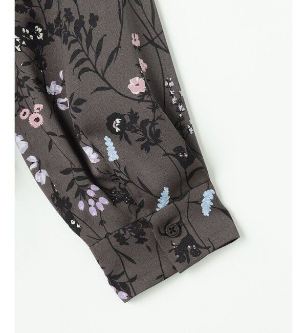 自由区「【WEB&一部店舗限定・新色追加・定番人気・着用動画あり】ハーバルフロープリント8分袖 ワンピース」|ワンピース|