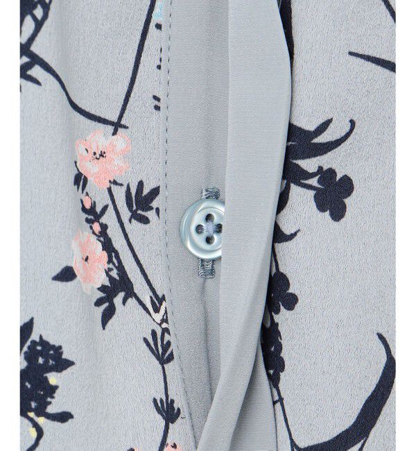 自由区「【WEB&一部店舗限定・新色追加・定番人気・着用動画あり】ハーバルフロープリント8分袖 ワンピース」|ワンピース|