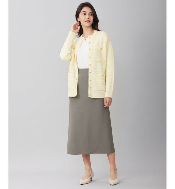 自由区「【洗える】オックスストレッチストレート スカート」|スカート|