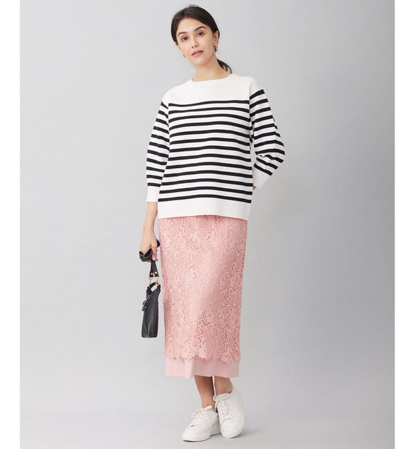 自由区「【洗える】ボタニカルレース スカート」|スカート|