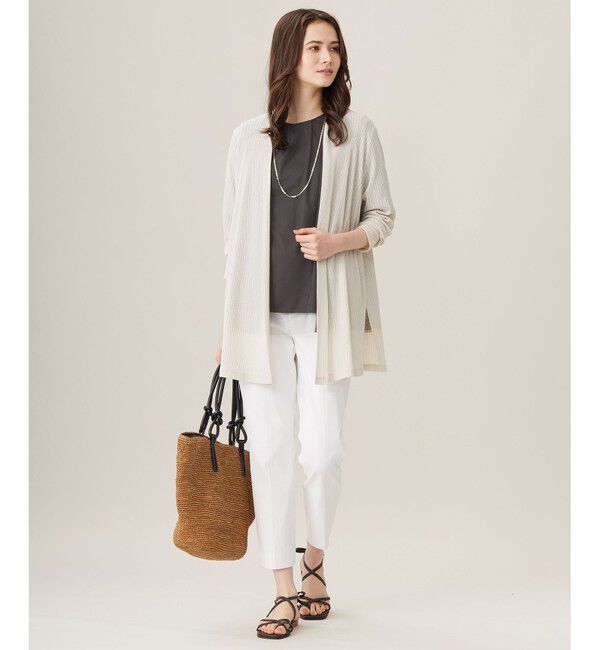 自由区「【洗える】シアーチュールプルオーバー カットソー」|Tシャツ・カットソー|