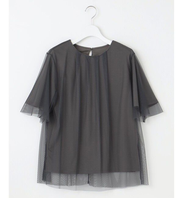 自由区「【洗える】シアーチュールプルオーバー カットソー」|Tシャツ・カットソー|