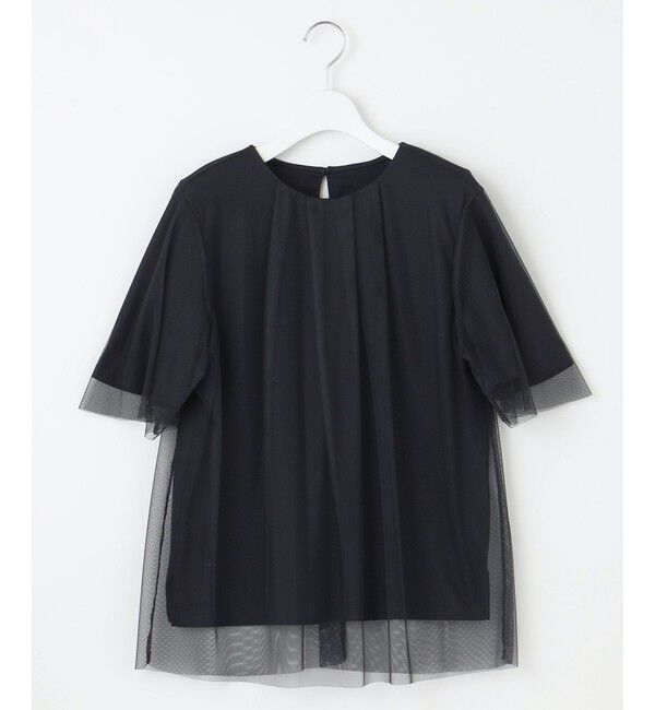 自由区「【洗える】シアーチュールプルオーバー カットソー」|Tシャツ・カットソー|