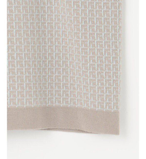 自由区「【WEB限定カラーあり・洗える】リバーシブルニット セットアップ(プルオーバー&times;フレアスカート)」|スーツ|