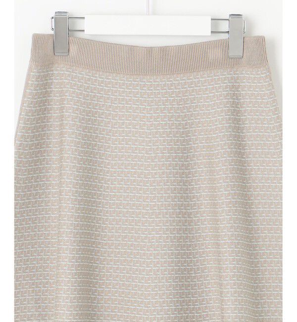 自由区「【WEB限定カラーあり・洗える】リバーシブルニット セットアップ(プルオーバー&times;フレアスカート)」|スーツ|