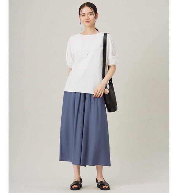 自由区「【セットアップ対応】エアリーツイルキュロット パンツ」|キュロット|