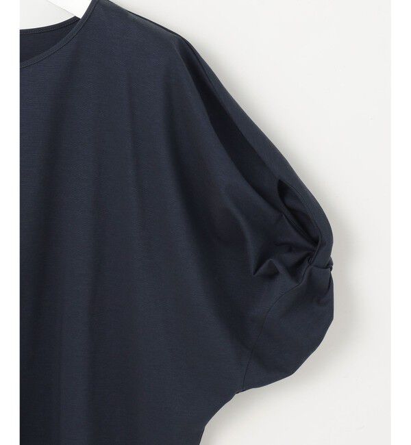 自由区「【接触冷感・UVカット・吸水速乾・抗菌防臭・洗える】ハイツイストポンチスリーブディティール カットソー」|Tシャツ・カットソー|