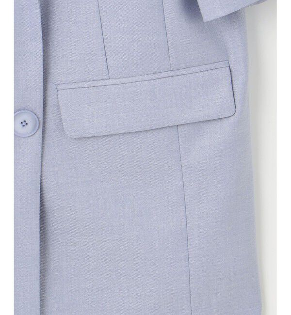 自由区「【洗える】ハーフスリーブ ジャケット」|テーラードジャケット|