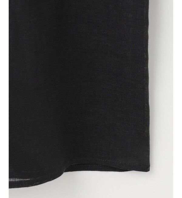 自由区「【WEB限定・接触冷感・洗える】シアーラミーローンイレギュラーヘムスリーブ ブラウス」|シャツ・ブラウス|