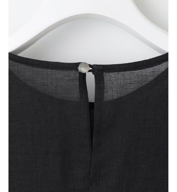 自由区「【WEB限定・接触冷感・洗える】シアーラミーローンイレギュラーヘムスリーブ ブラウス」|シャツ・ブラウス|