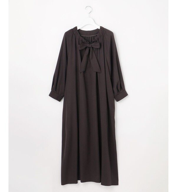 自由区「【SHIHOさん着用】TWドレープツイル3WAYボウタイ ワンピース」|ワンピース|