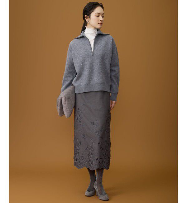 自由区「【SHIHOさん着用】エンブロイダリー スカート」|スカート|