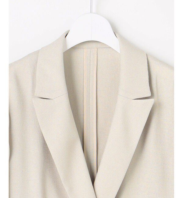 自由区「【セットアップ対応】リネンライクシンセティックテーラード ジャケット」|テーラードジャケット|