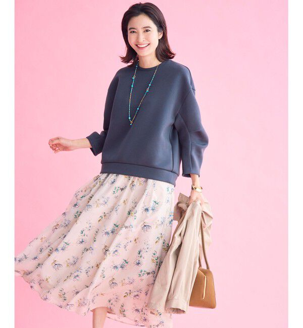 自由区「エアリーローン花柄プリント スカート」|スカート|