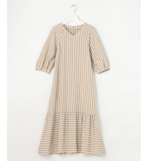 自由区「ビスコースナイロンドビーストライプ ワンピース」|ワンピース|