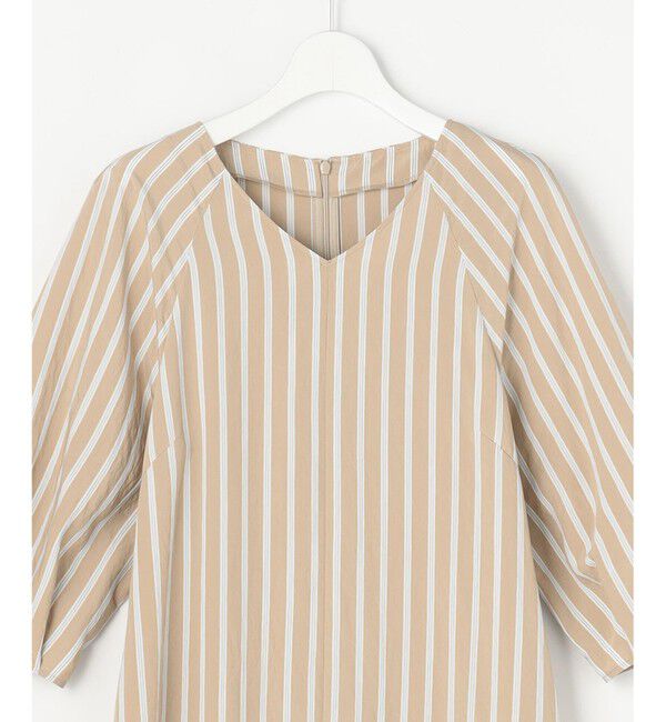 自由区「ビスコースナイロンドビーストライプ ワンピース」|ワンピース|