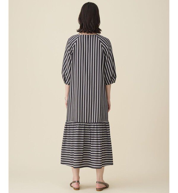 自由区「ビスコースナイロンドビーストライプ ワンピース」|ワンピース|