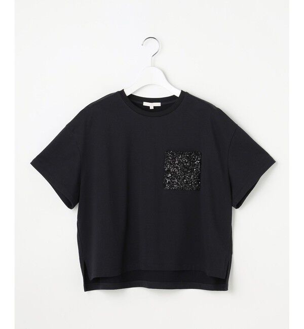 自由区「スパングルポケットＴシャツ」|Tシャツ・カットソー|ブラック