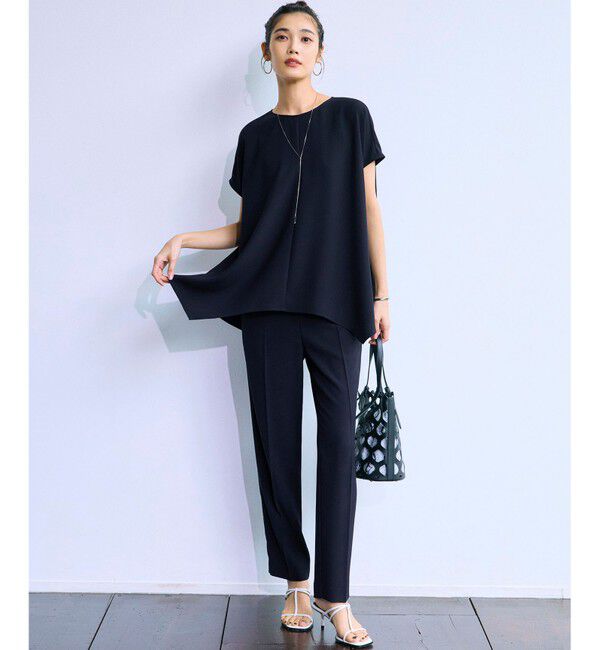 23区「【Oggi・CLASSY.掲載】ストレッチジョーゼット テーパード パンツ」|その他|