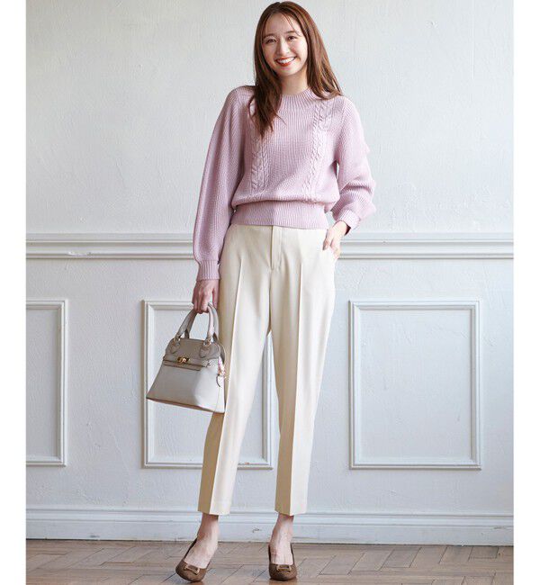 any SiS「【保温性あり/洗える】サーモ 2WAYストレッチ テーパード パンツ」|その他|