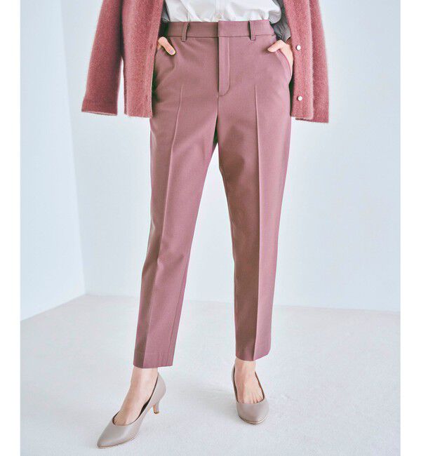 any SiS「【保温性あり/洗える】サーモ 2WAYストレッチ テーパード パンツ」|その他|ピンク