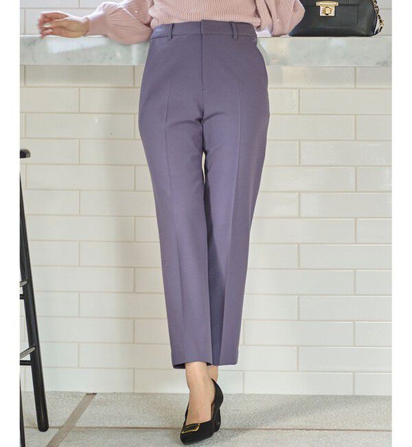 any SiS「【保温性あり/洗える】サーモ 2WAYストレッチ テーパード パンツ」|その他|ラベンダー