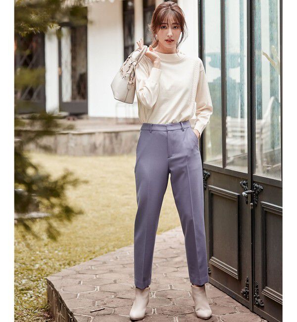 any SiS「【保温性あり/洗える】サーモ 2WAYストレッチ テーパード パンツ」|その他|