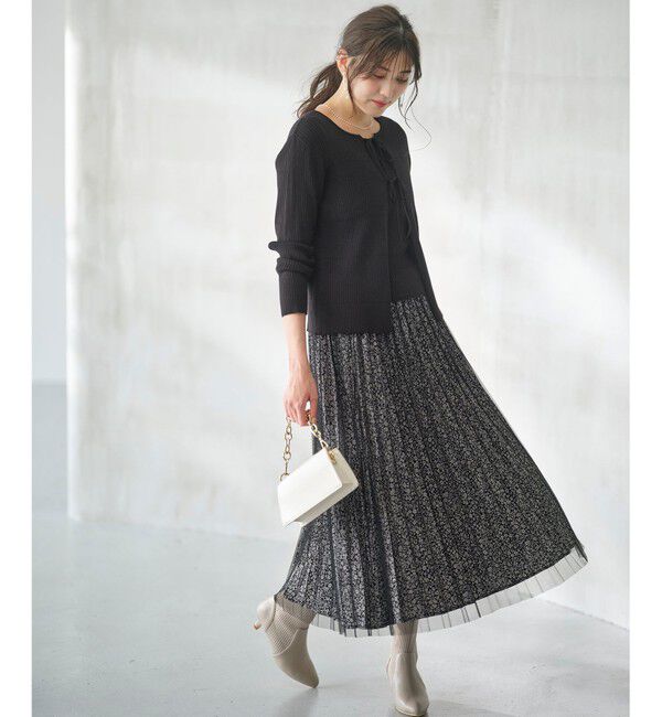 any SiS「【洗える】チュールレイヤードプリーツ スカート」|スカート|