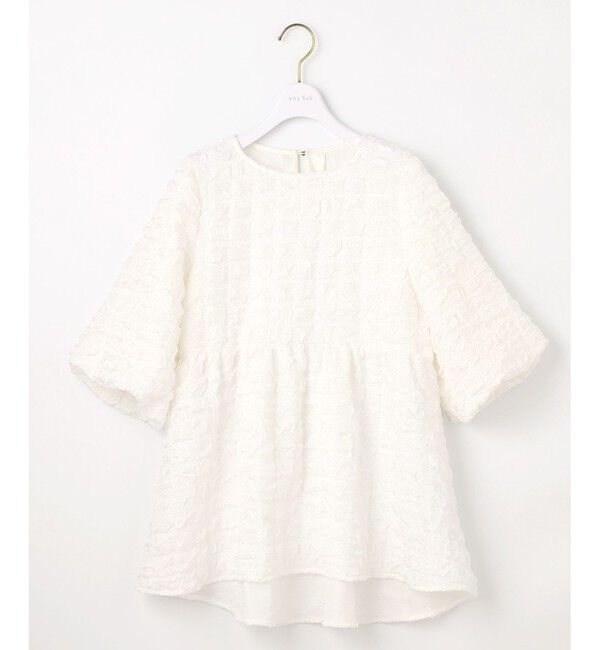 ANY SIS「【洗える】ワッフルライクフクレジャカード チュニック」|Tシャツ・カットソー|