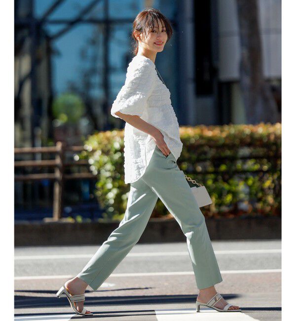 ANY SIS「【洗える】ワッフルライクフクレジャカード チュニック」|Tシャツ・カットソー|