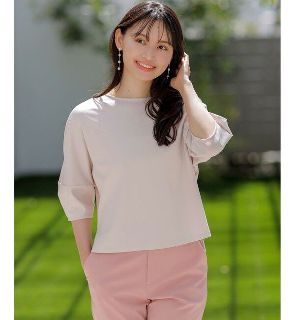 ANY SIS「【撥水・汗ジミ防止・UVケア・洗える】スーピマスムース クロップド Tシャツ」|Tシャツ・カットソー|ｱｲﾎﾞﾘｰ