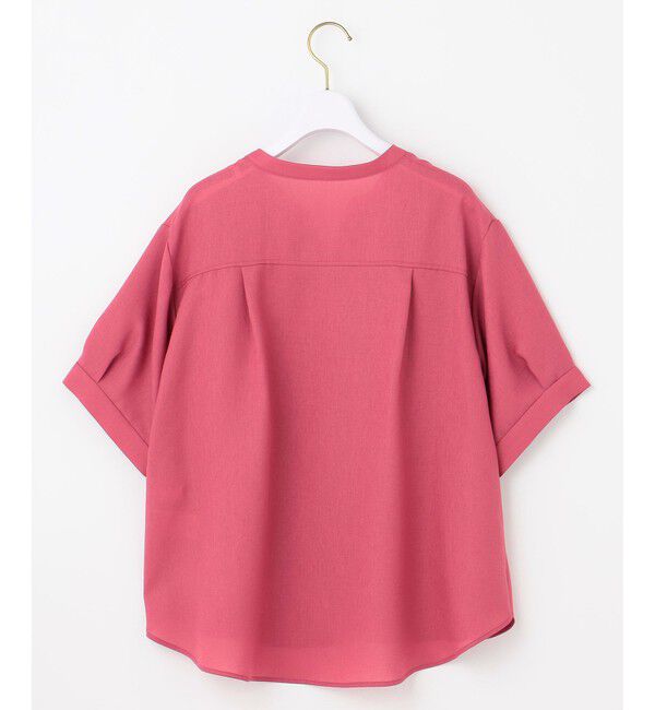 ANY SIS「【接触冷感・UVカット・速乾】スムージーポリエステル 2WAY ブラウス」|シャツ・ブラウス|