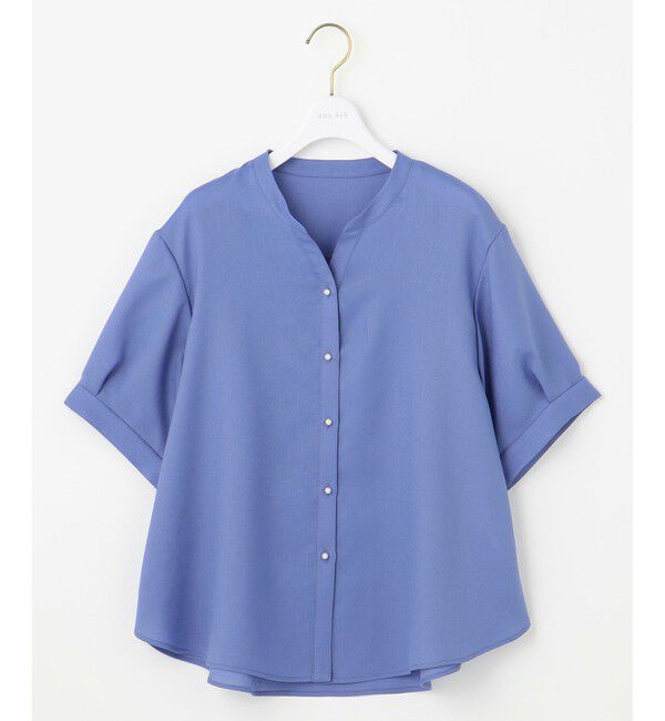 ANY SIS「【接触冷感・UVカット・速乾】スムージーポリエステル 2WAY ブラウス」|シャツ・ブラウス|