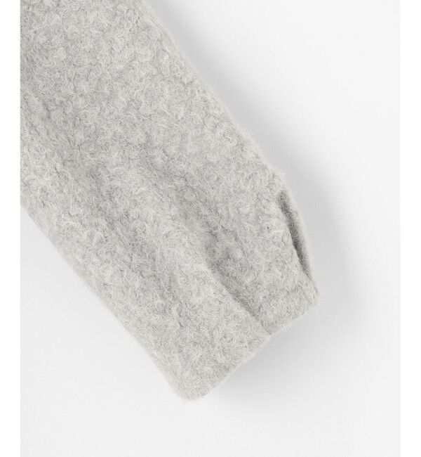 ANY SIS「【2WAY】ブークレーシャギーラメ アウター」|ピーコート|