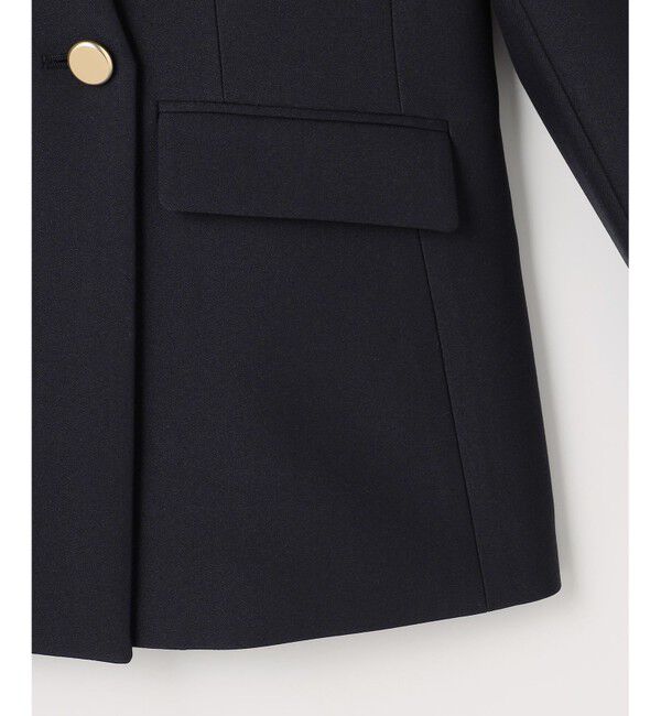 ANY SIS「褒めらレディストレッチ カラーレス ジャケット」|ノーカラージャケット|