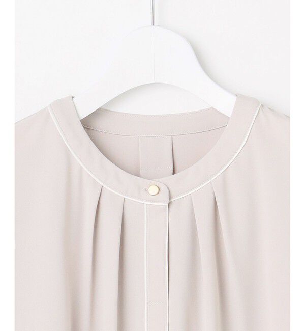 ANY SIS「フロントタックバイカラー ブラウス」|シャツ・ブラウス|