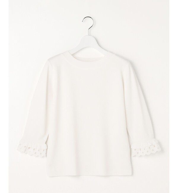 ANY SIS「【好印象ブライトニット】レースポイント プルオーバー」|ニット・セーター|