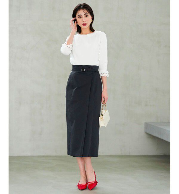 ANY SIS「【好印象ブライトニット】レースポイント プルオーバー」|ニット・セーター|